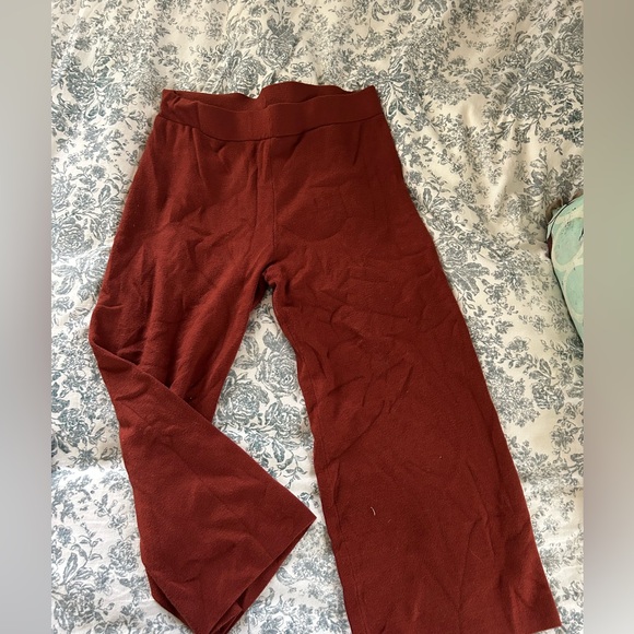 Women's Rust Ribbed Pants & Top Set - Picture 5 of 5